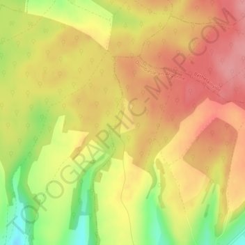 Mapa topográfico Mansard, altitude, relevo