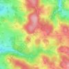 Mapa topográfico Salette, altitude, relevo