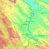 Mapa topográfico Vazhathope, altitude, relevo