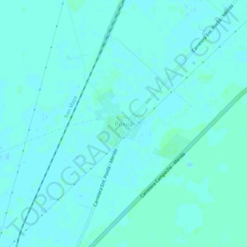 Mapa topográfico Poxilá, altitude, relevo