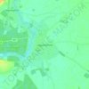 Mapa topográfico Løgumkloster, altitude, relevo