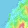 Mapa topográfico Soaxe, altitude, relevo
