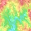 Mapa topográfico Fargeas, altitude, relevo