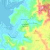 Mapa topográfico Kecamatan Sekotong, altitude, relevo