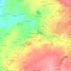 Mapa topográfico La Croix au Bal, altitude, relevo