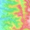 Mapa topográfico La Goutte, altitude, relevo