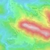 Mapa topográfico São Domingos, altitude, relevo