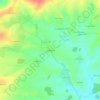 Mapa topográfico Les Bruyeres, altitude, relevo