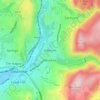 Mapa topográfico Millbrook, altitude, relevo
