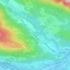 Mapa topográfico Obermöschach, altitude, relevo
