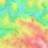 Mapa topográfico La Borie Noire, altitude, relevo