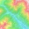 Mapa topográfico Forgnengo, altitude, relevo