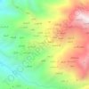 Mapa topográfico Wadi al Ghamir, altitude, relevo