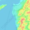 Mapa topográfico Mallusetasi, altitude, relevo