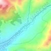 Mapa topográfico Jerte, altitude, relevo