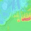 Mapa topográfico Gatún, altitude, relevo