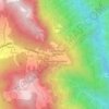 Mapa topográfico Passo della Presolana, altitude, relevo