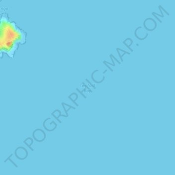 Mapa topográfico Twofold Bay, altitude, relevo