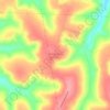 Mapa topográfico São José da Antinha, altitude, relevo