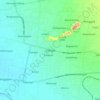 Mapa topográfico Srengat, altitude, relevo