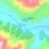 Mapa topográfico Mungii, altitude, relevo