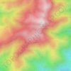 Mapa topográfico Sunset Point, altitude, relevo