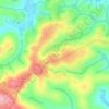 Mapa topográfico Bagam, altitude, relevo