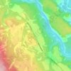 Mapa topográfico MacRae, altitude, relevo