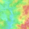 Mapa topográfico La Ville en Bois, altitude, relevo