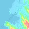 Mapa topográfico Kalamansig, altitude, relevo