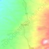 Mapa topográfico Bekoji, altitude, relevo