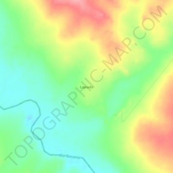 Mapa topográfico Lajeado, altitude, relevo