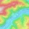 Mapa topográfico Triebendorf, altitude, relevo