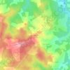 Mapa topográfico Chez Papette, altitude, relevo