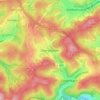 Mapa topográfico Oberschelden, altitude, relevo