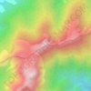 Mapa topográfico Pico do Marinzinho, altitude, relevo