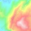 Mapa topográfico El Guataque, altitude, relevo