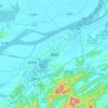 Mapa topográfico 贵池区, altitude, relevo