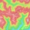 Mapa topográfico Pinhook, altitude, relevo