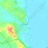 Mapa topográfico Las Choapas, altitude, relevo