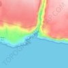 Mapa topográfico Storm River, altitude, relevo