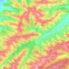 Mapa topográfico Montagnac, altitude, relevo
