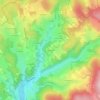 Mapa topográfico Le Fraisse, altitude, relevo