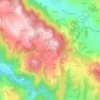 Mapa topográfico Chaspinhac, altitude, relevo