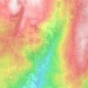 Mapa topográfico Teixugueiras, altitude, relevo