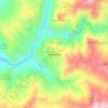 Mapa topográfico Nimaima, altitude, relevo