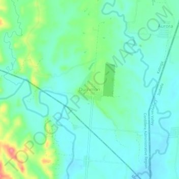 Mapa topográfico Dummon, altitude, relevo