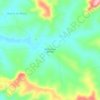 Mapa topográfico Bairro Santa Bárbara, altitude, relevo