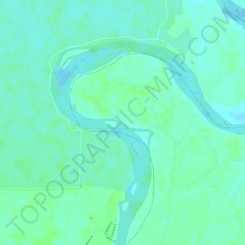 Mapa topográfico Baru, altitude, relevo