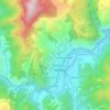 Mapa topográfico Upper Caluttit, altitude, relevo